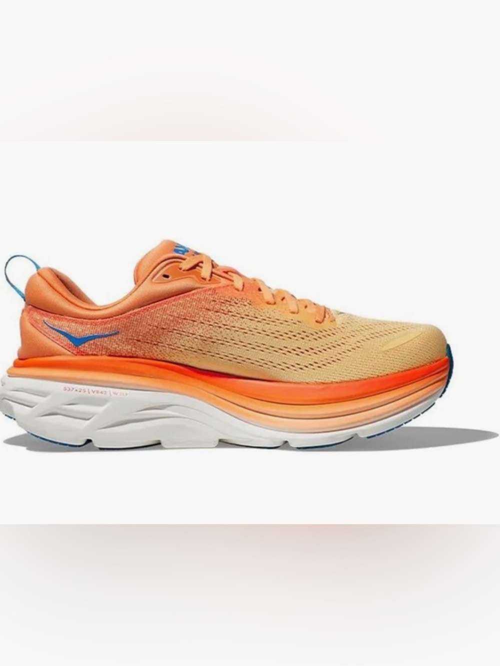 NWB Men's HOKA Bondi 8 'Impala Mock Orange' Men's Size 9.5 - Picture 4 of 9